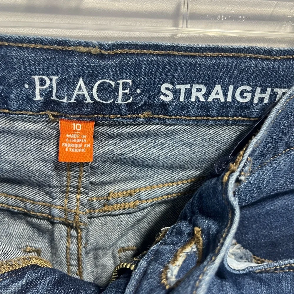 Children's Place Straight fit Regular Wash Jeans Boys size 10